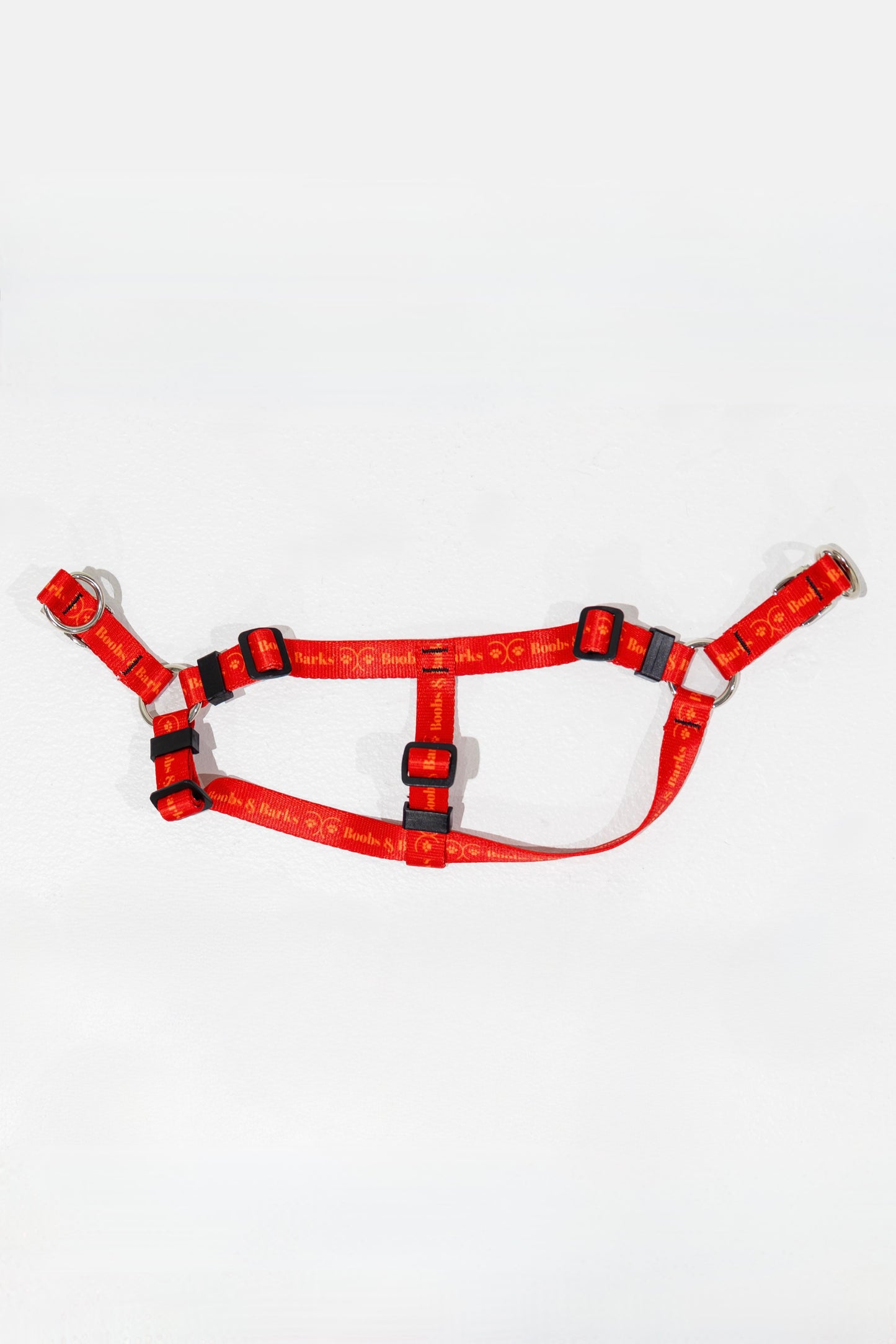 Adjustable B&B Dog Harness — Scarlet Red