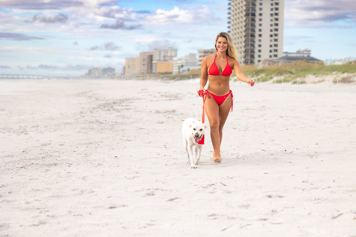 The Harbour Swim Set in Regatta Red