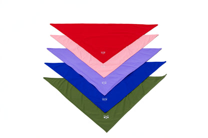 Durable Dog Bandana — Forest Green