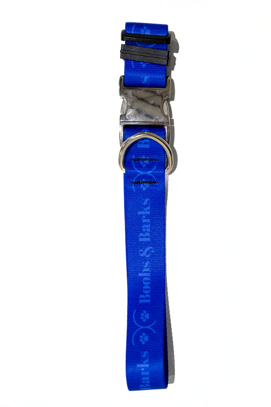 Adjustable B&B Dog Collar — Royal Blue