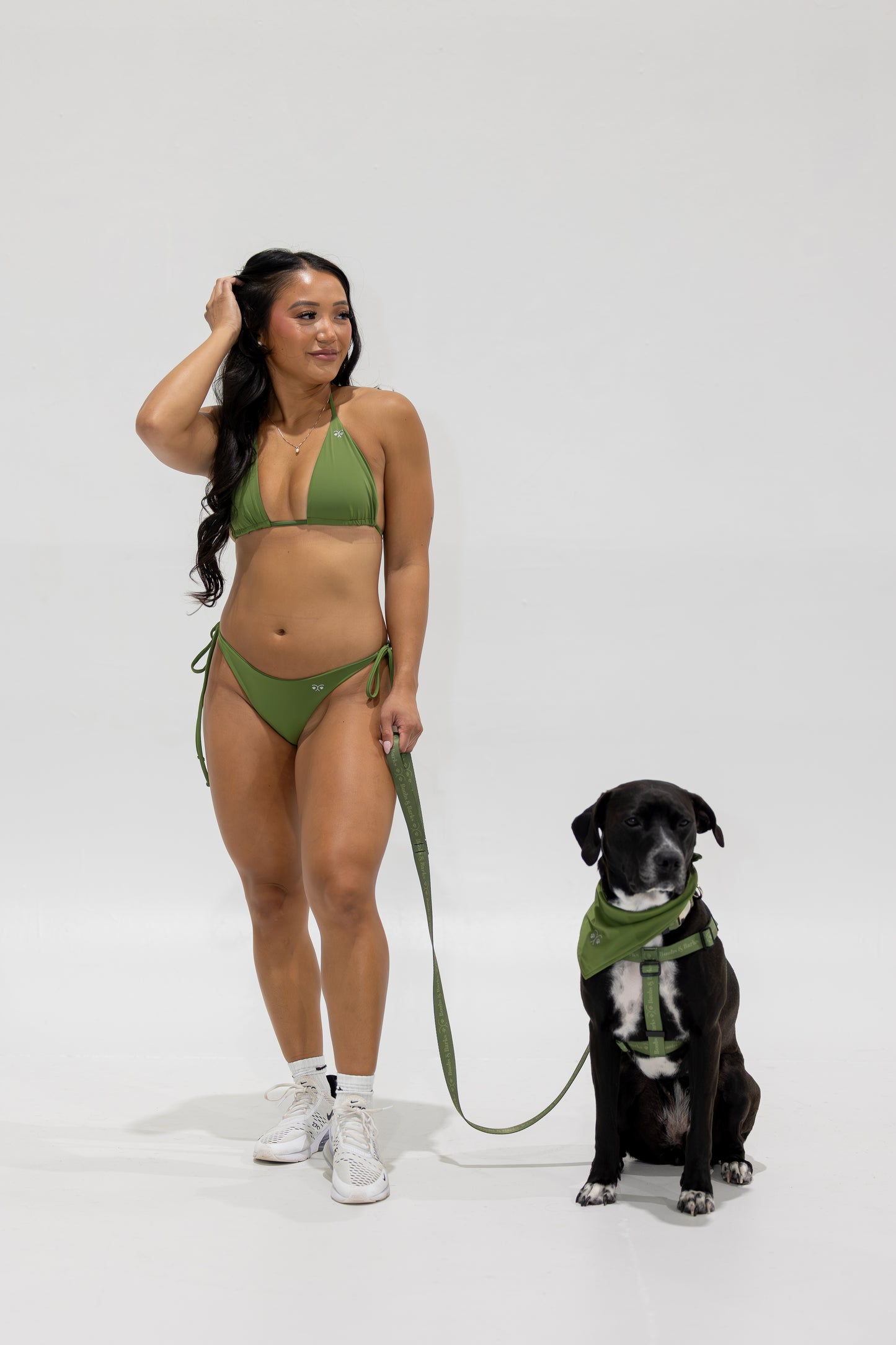 String Bikini Bottom — Forest Green