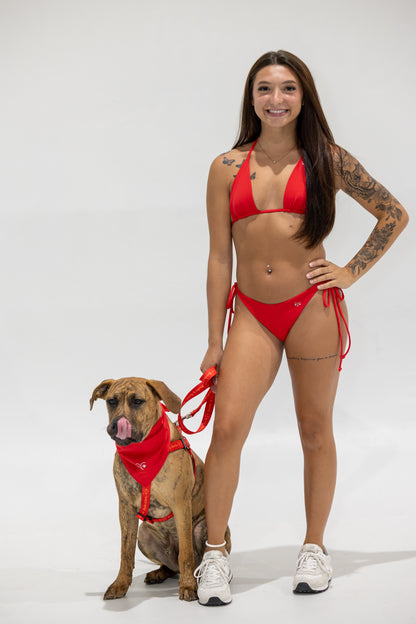 String Bikini Bottom — Scarlet Red