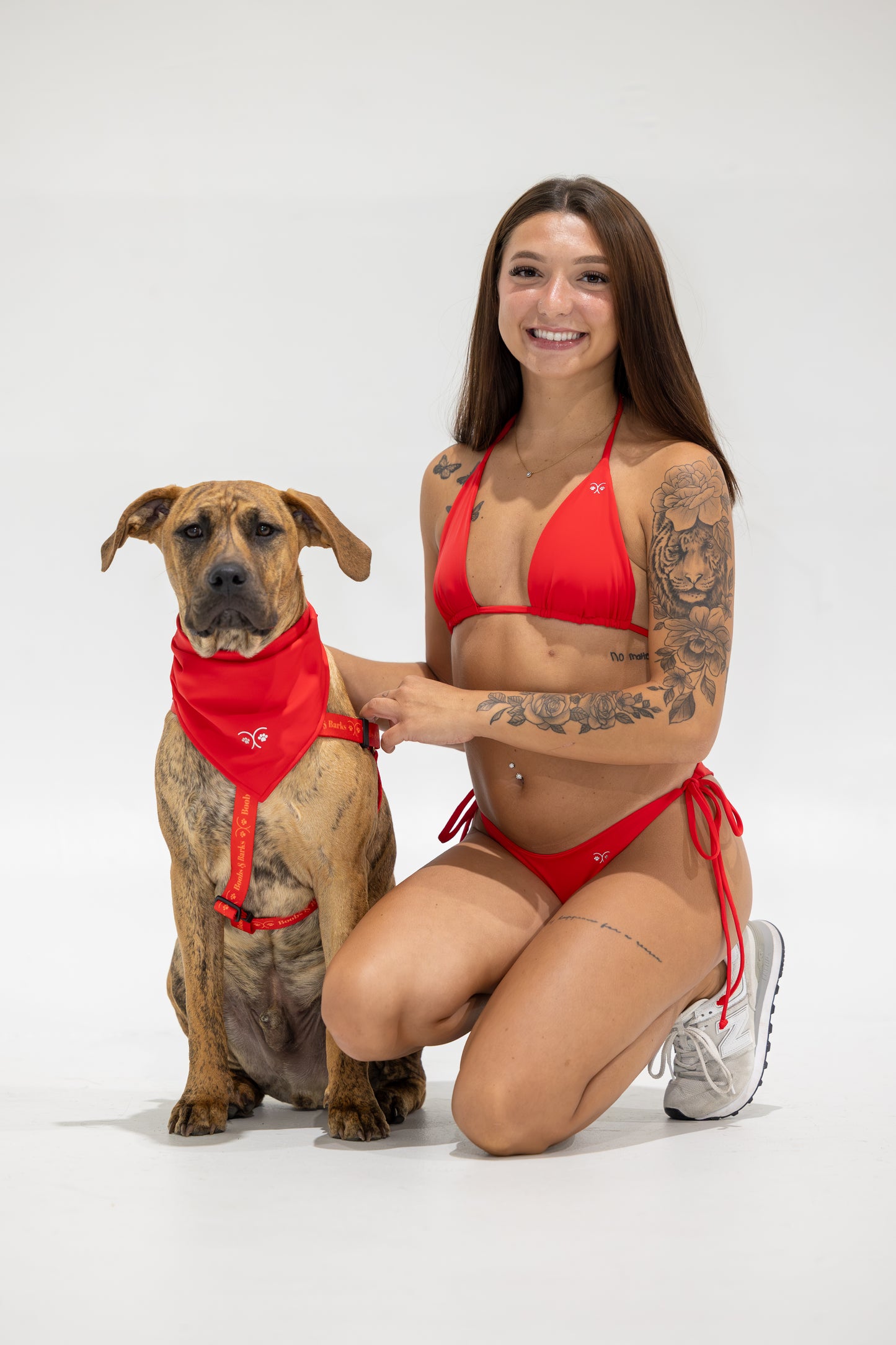 The Harbour Triangle Top in Regatta Red