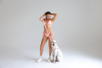 Adjustable B&B Dog Harness — Bubblegum Pink
